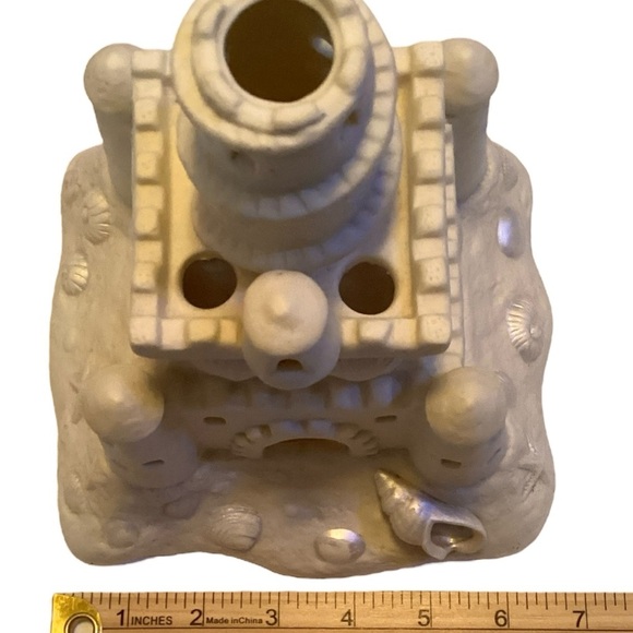 Party Lite Sand Castle Tealight Votive Holder Ceramic Nautical Beach - Picture 3 of 8